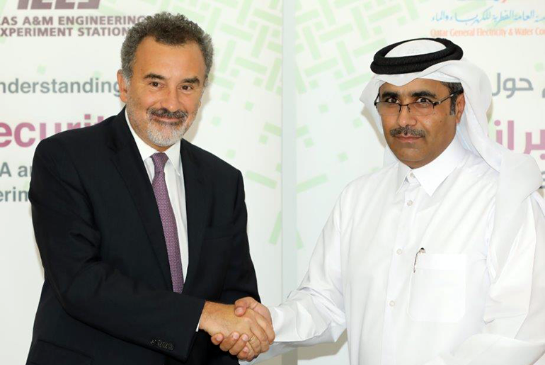 His Excellency Engineer Essa Bin Hilal Al-Kuwari and Dr. Ioannis G. Economou
